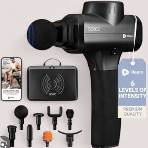 Lifepro Sonic Black Massage Gun